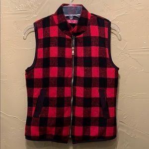 Womens Buffalo Plaid Vest